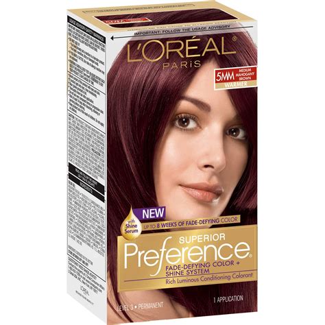 loreal dark brown hair dye